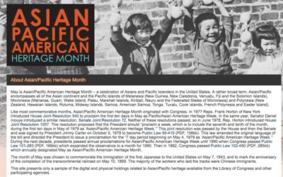 Asian Pacific American Heritage Month